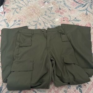 Olive Cargo Men Pants
